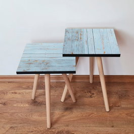 Hanah Home Mesas Nido Azul (2 Piezas)